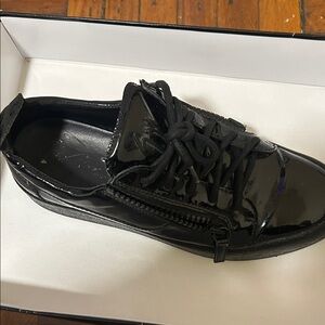 Giuseppe Zanotti Glossy Black Sneakers